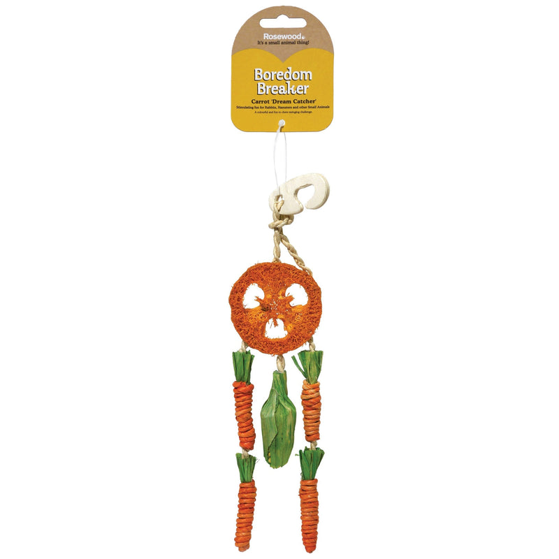 Rosewood Boredom Breaker Carrot Dream Catcher for Small Animals, clear Single - PawsPlanet Australia