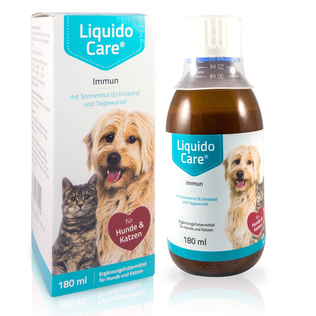 LiquidoCare Immun, supporting immune strengthening in cats and dogs, supplementary feed, tonic 180ml with dosing cap - PawsPlanet Australia