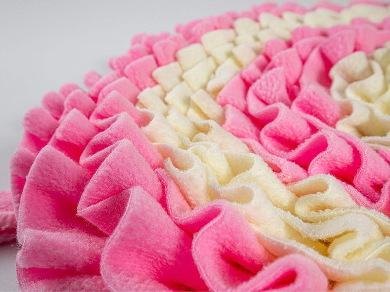 [Australia] - JOOGE:Snuffle Mat-Slow Feeder(Pink,17"X17").Interactive Toy & Stress Relief for Small and Large Dogs. 