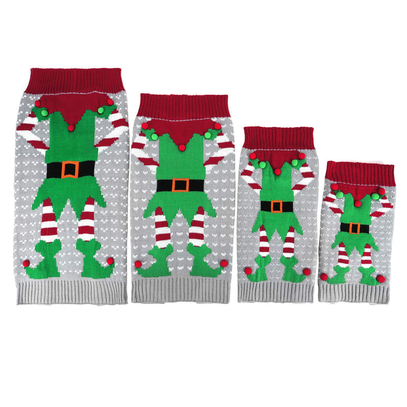 [Australia] - Filhome Dog Ugly Christmas Sweater, Pet Xmas Holiday Warm Clothes Sweaters for Cats and Dogs 11.0" Neck Girth；14.1" Chest 