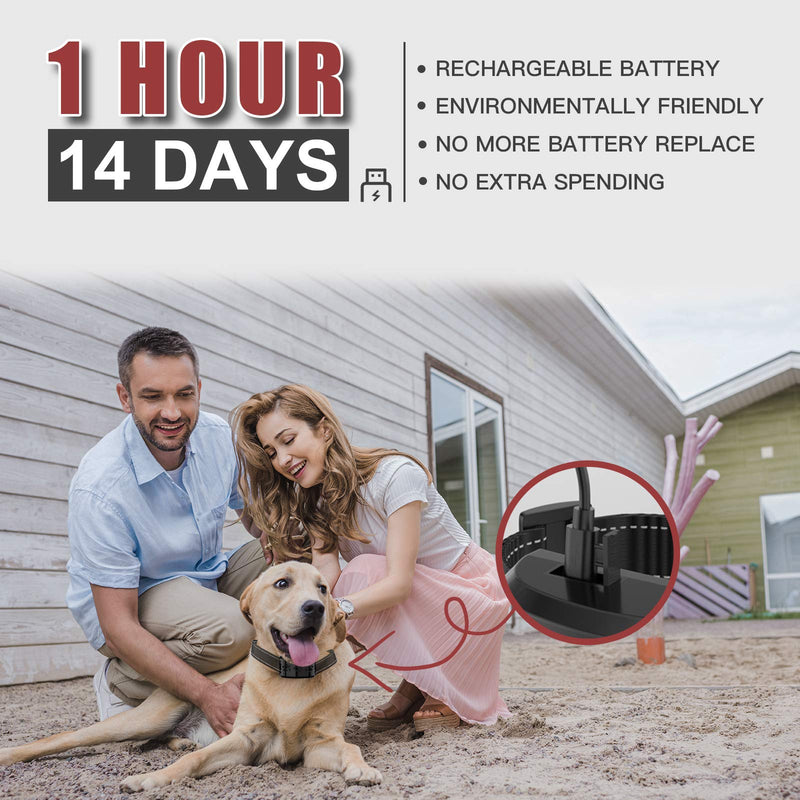 HVRSTVILL Advanced Bark Collar, Anti Bark Collar for Small Medium Large Dogs, Stop Barking Device - NO SHOCK, Safely and Humane with Sound & Vibration, Rechargeable and Adjustable Belt 7-55kg - PawsPlanet Australia