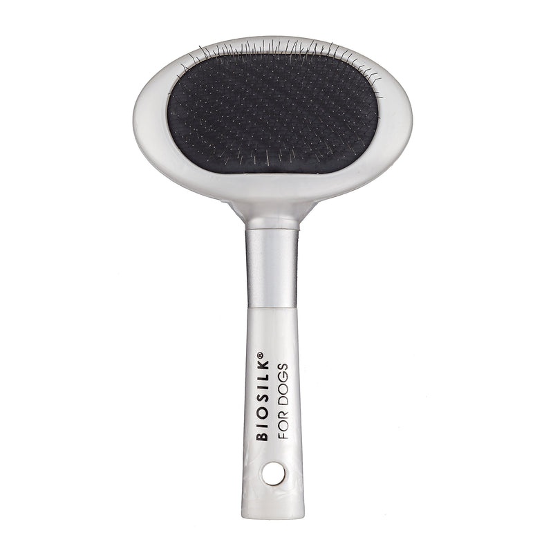 [Australia] - BioSilk for Dogs Brushes | Dog Brushes and Combs Removes Mats, Tangles & Loose Hair with Minimal Effort & Comfort | Suitable for Long or Short Hair to Remove Knots and Reduce Shedding Slicker Brush 