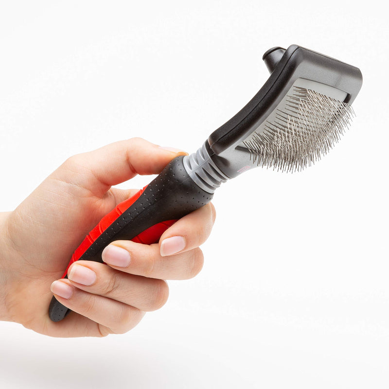 Mikki Dog, Cat, Puppy, Kitten Grooming Hard Pin Slicker Brush -For Knot, Tangles -Sml-Med Pet-Small - PawsPlanet Australia