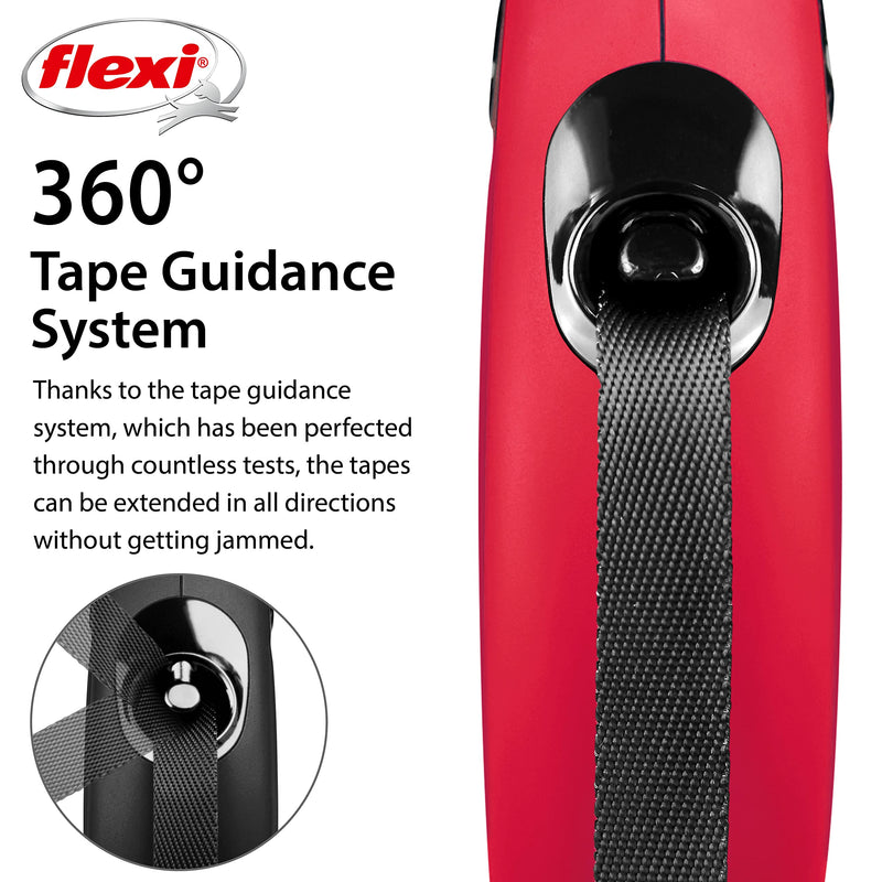 Flexi New Classic Tape Extra Small 3m Red Retractable Dog Leash/Lead for dogs up to 12kg/26lbs - PawsPlanet Australia