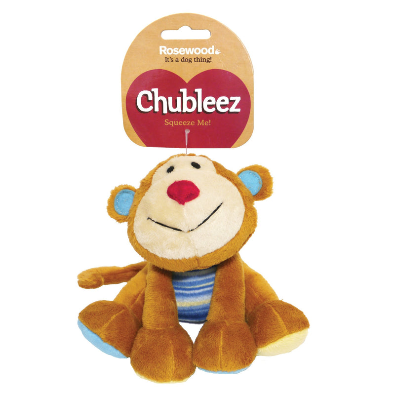 Rosewood Chubleez Quackers, Grey & Marvin Monkey Dog Toy, brown/tan/blue + Marvin Monkey Dog Toy, brown/tan/blue - PawsPlanet Australia