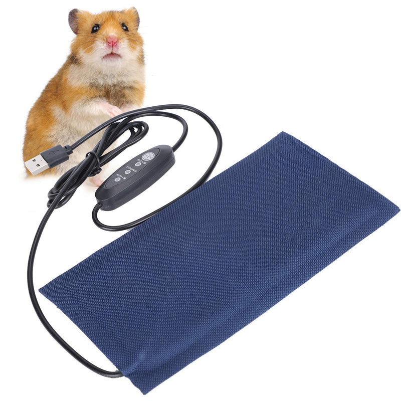 Tnfeeon Pet Heating Mat Pad Carpet Electric Heated USB Power Supply Adjustable Temperature for Soft Cosy for Puppies Kittens lizard(S) S - PawsPlanet Australia