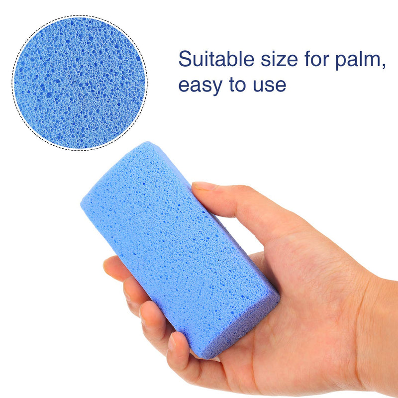 [Australia] - 6 Pieces Pet Hair Remover, 4 Inch Pet Hair Stone Pumice Pet Hair Rock for Laundry Furniture and Dog and Cat Hair Remover, Blue 