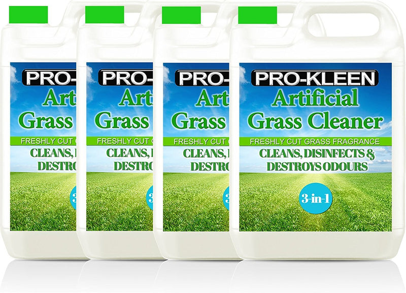 Pro-Kleen Artificial Grass Cleaner - Perfect for Homes with Dogs - Cleans, Disinfects, Deodorises & Fragrances - 4 x 5 Litre Super Concentrate: Makes 60 Litres - PawsPlanet Australia