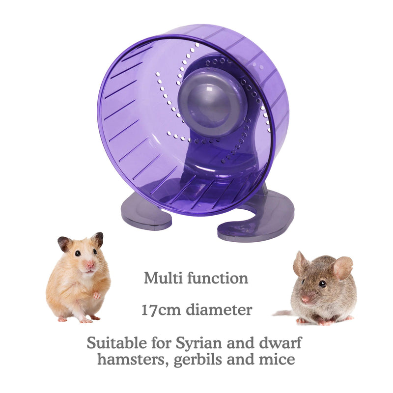 Rosewood Pico Exercise Wheel for Hamsters with Stand, Purple - PawsPlanet Australia