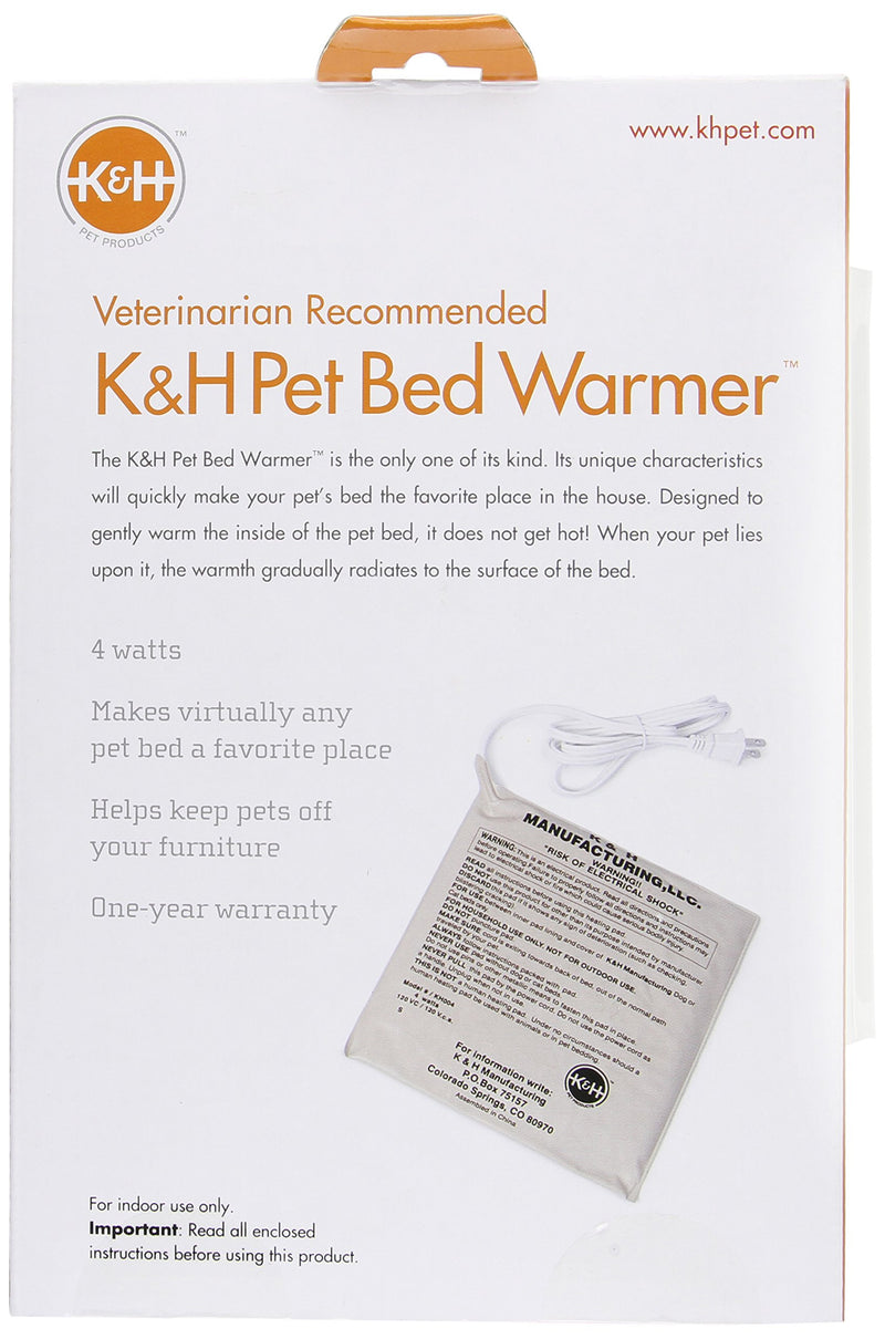 [Australia] - K&H Pet Products Heated Pet Bed Warmer - Multiple Sizes Small (8.5" x 9") Tan 