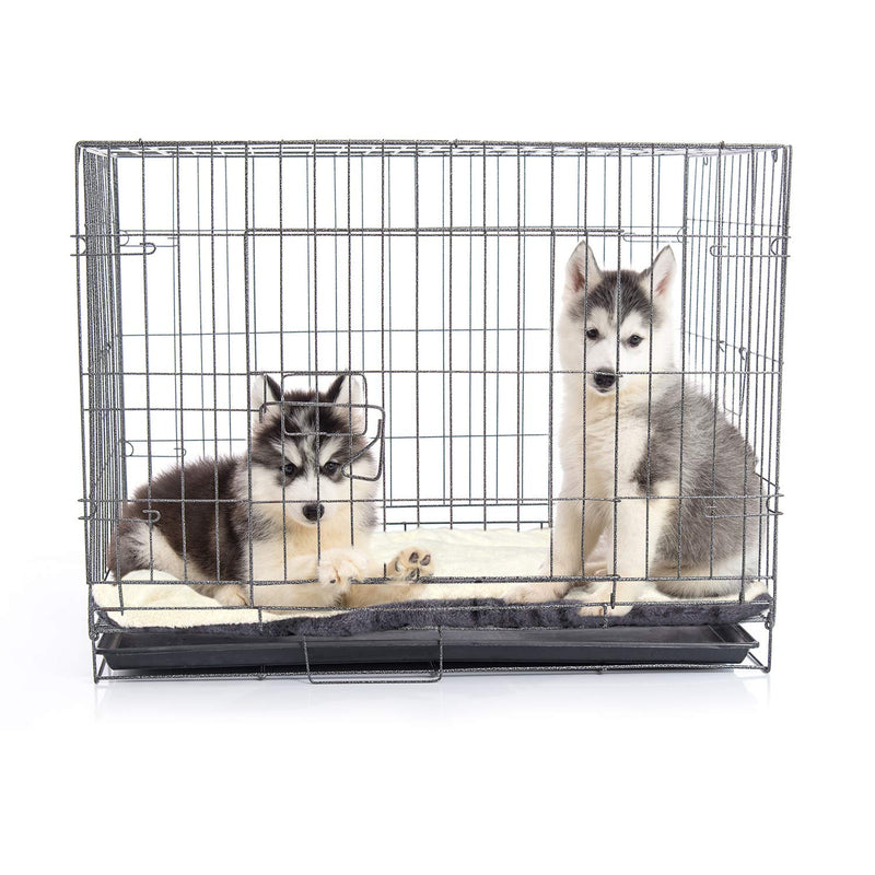 Downtown Pet Supply Comfort Pet Dog Crate Mat and Nap Pad, X-Small-Brown/Oatmeal Brown/Oatmeal - PawsPlanet Australia