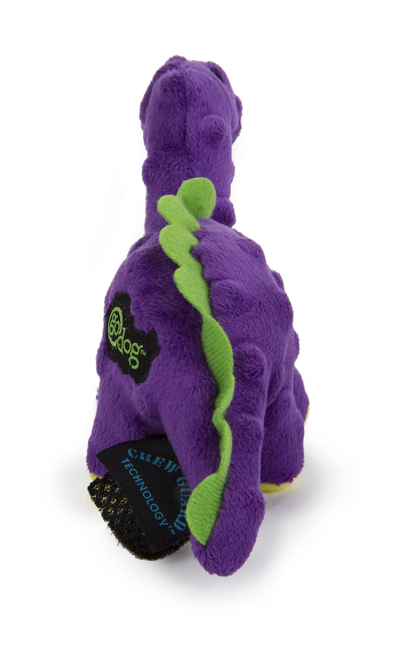 [Australia] - goDog Just For Me Bruto with Chew Guard Technology Plush Dog Toy, Purple 