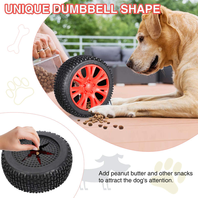G.C Dog Chew Toys Indestructible Extra Large Tire Dog Toys for Aggressive Chewers Interactive Durable Tough Dog Teething Toys Treat Dispenser for Large Medium Dogs - PawsPlanet Australia