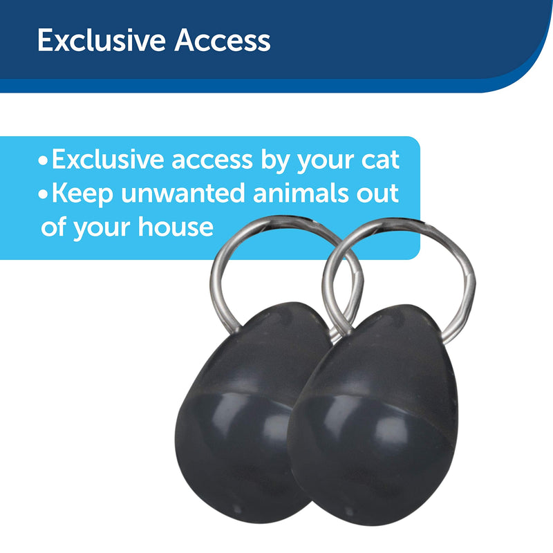 PetSafe, Staywell, Magnetic Collar Key 2 Pack, Selective Entry, Convenient, Microchip Alternative For Cats Without Microchips 1 Black - PawsPlanet Australia