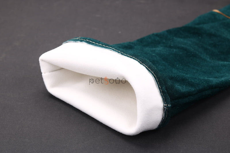 PETSOOO Pet Bite-proof Gloves Animal Handling Gloves Strengthen Leather Pet Reptile Handling Gloves Bite Resistant Protection Gloves for Dog Cat Bird Snake Parrot Lizard Reptile Bathing Grooming - PawsPlanet Australia