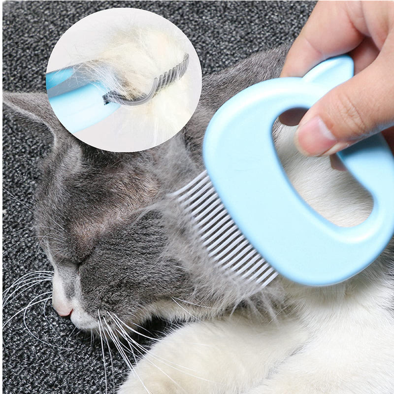 Cat Comb Cat Dog Short And Long Hair Removal Massage Grooming Comb Pet Shell Combs For Cats Dogs Rabbits And Other Pets,Set of 3 PCS 3PCS - PawsPlanet Australia