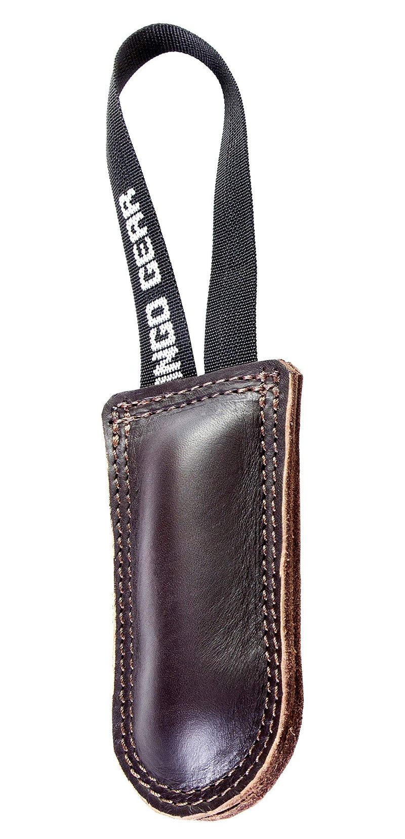 Dingo Gear Dog Bite Tug Handmade of Brown Grain Leather Strong For Training K9 Ipo Agility and Just Fun S00224, Chocolate - PawsPlanet Australia