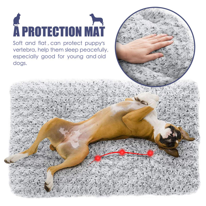 [Australia] - MIXJOY Dog Bed Kennel Pad Washable Anti-Slip Crate Mat for Dogs and Cats 24-inch 