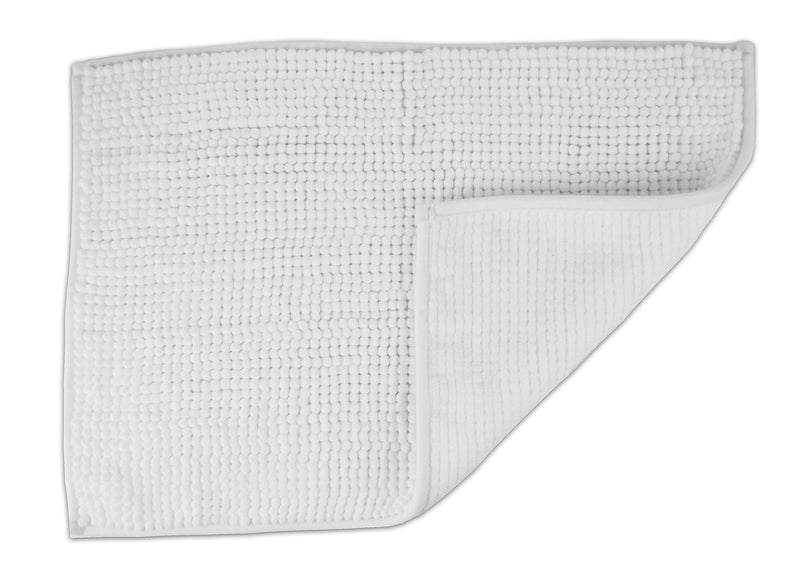 [Australia] - DII Bone Dry Ultra Absorbent Chennille Pet Entry Mat, 17x24", Non-Skid Plush Travel Kennel & Crate Liner for Cats and Dogs White 