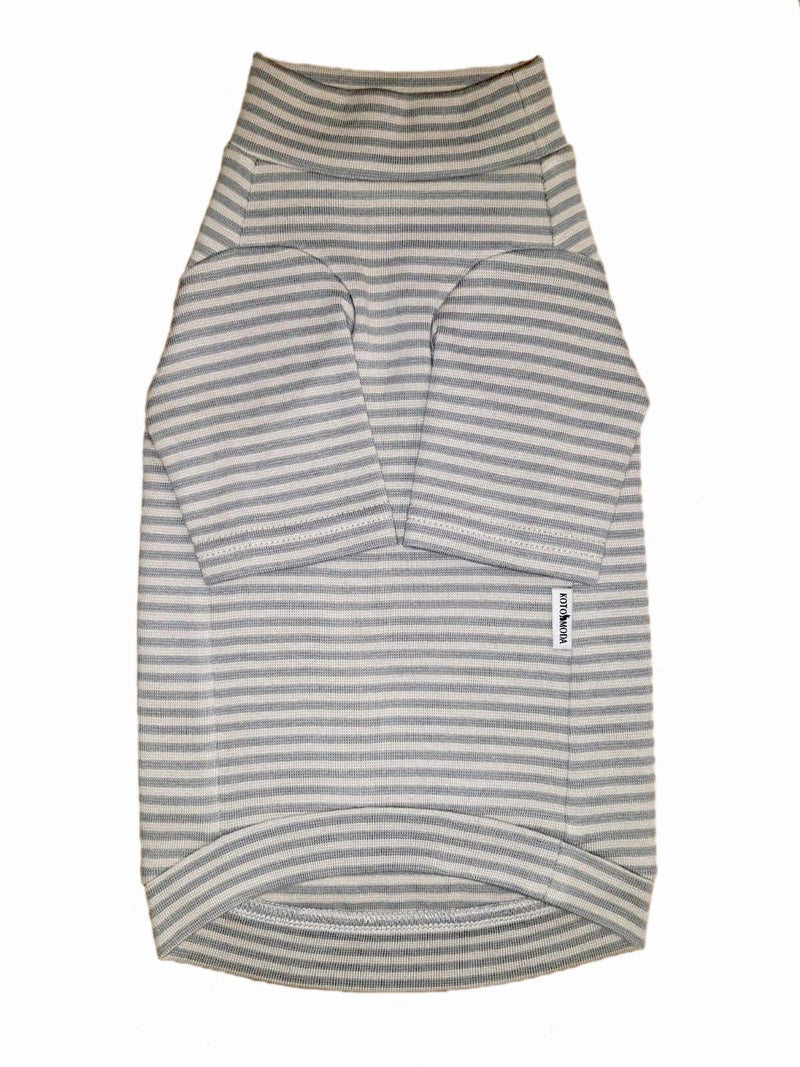 [Australia] - Kotomoda Cat's Sweater with Long Sleeves and Grey Light Stripes Small 