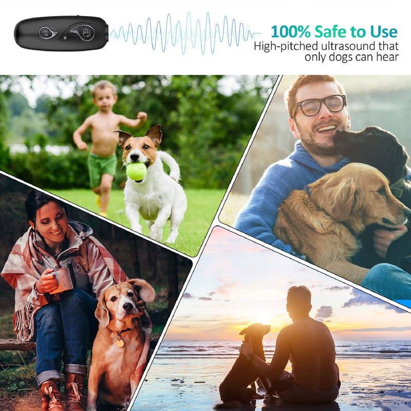 [Australia] - Dog Barking Deterrent Devices,2020 NEW 2 in 1 Dog Training/Cat Teasing Device,700mAh Rechargeable Battery Fixed/Variable FQCY Mode Bark Control Device,Ultrasonic Anti Bark Train Repeller Stop Barking 2020 NEW 