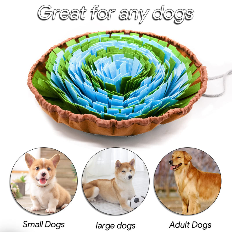 Dog Sniffing Carpet, Sniffing Mat for Dogs Smelling Training Feeding Mat, Washable Dog Toy Intelligence Toy Sniffing Toy, Sniffing Blanket Sniffing Lawn for Pet Dogs L-1 - PawsPlanet Australia