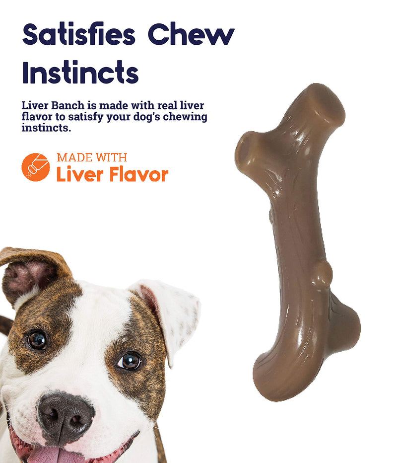 Petstages Liver Branch Stick Nylon Dog Chew Toy, Large - PawsPlanet Australia