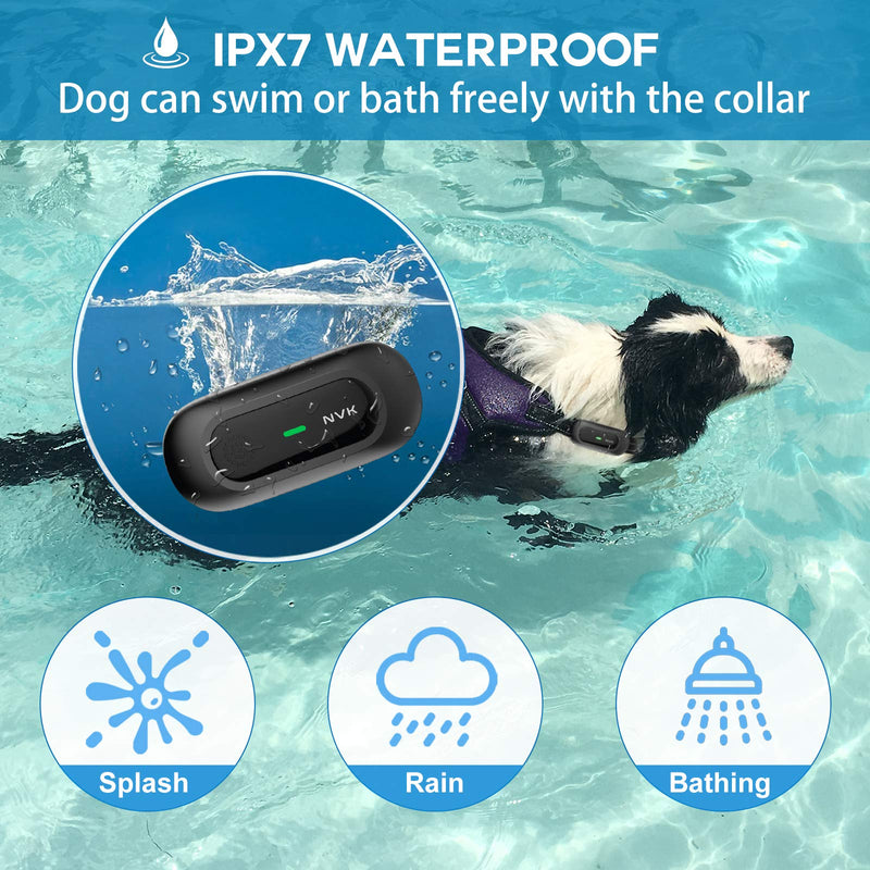 NVK Dog Training Collar - 2 Receiver Rechargeable Collars for Dogs with Remote, 3 Training Modes, Beep, Vibration and Shock, Waterproof Training Collar - PawsPlanet Australia