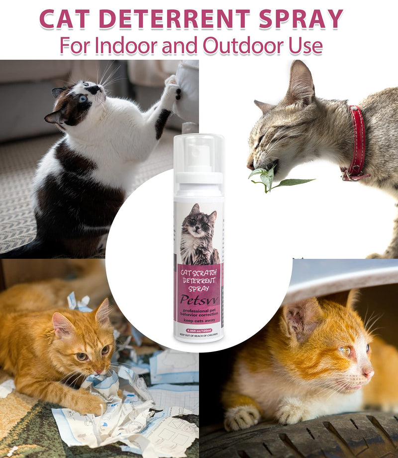 Cat Scratch Spray for Indoor and Outdoor Use, Cat Scratch Deterrent Spray, Effective Cat Repellent Indoor Furniture Spray, Safe on Furniture, Plants cat spray - PawsPlanet Australia