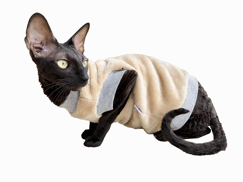 Kotomoda Cat's pullover Biege Mantle (M) M - PawsPlanet Australia