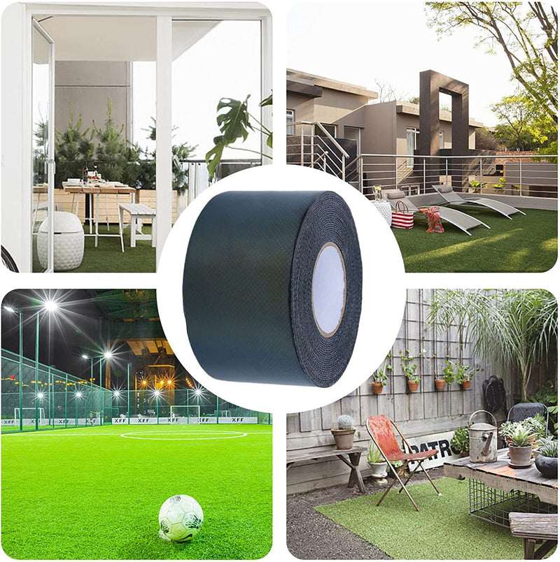 LANTRO JS Artificial Grass Jointing Tape, Artificial Turf Tape Double-Sided Self Adhesive Lawn Tape High-viscosity Tape for Jointing Fixing Green Lawn Mat Rug 50mmx5m - PawsPlanet Australia