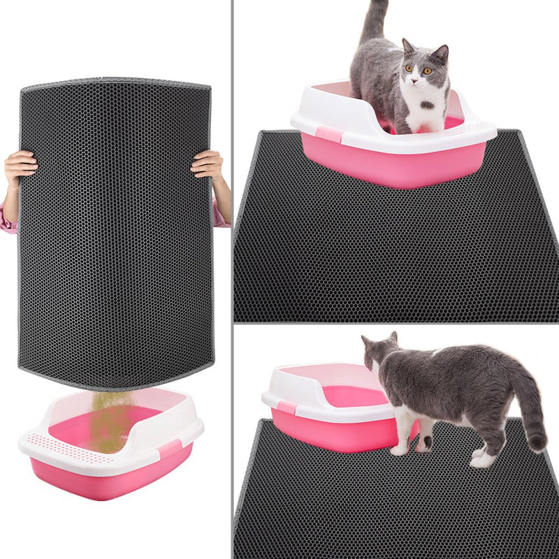 [Australia] - Pieviev Cat Litter Mat-Super Size 30''X24'' Grey 