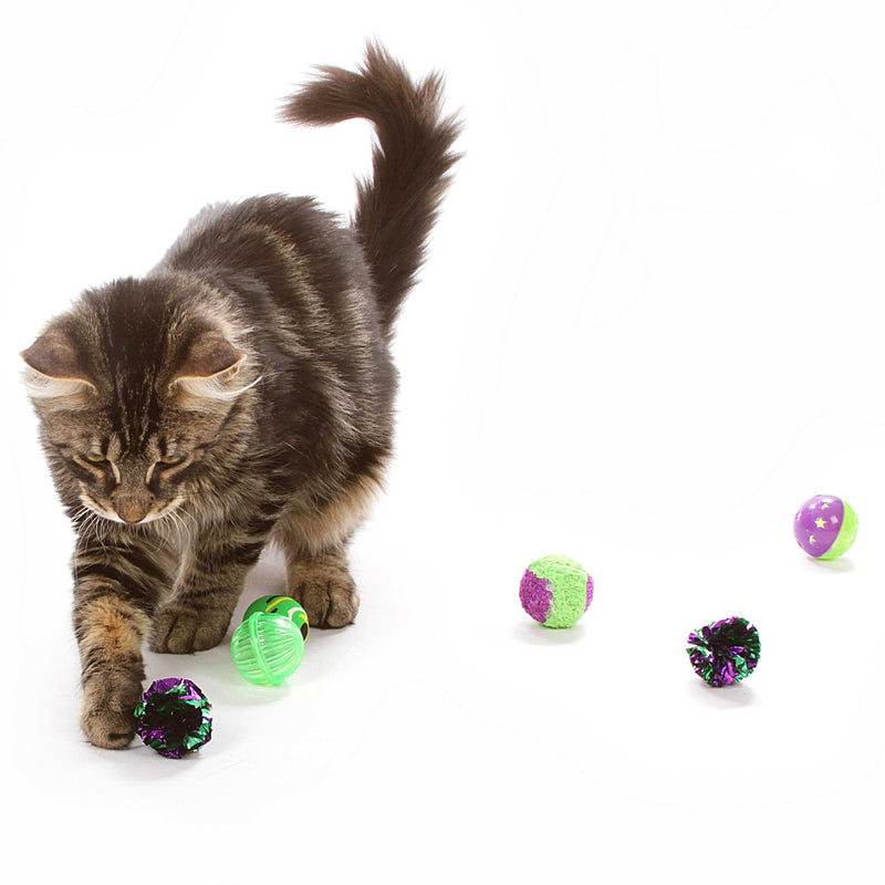 [Australia] - OurPets Rolling in the Fun 6 piece Multi-Pack Cat Toy 