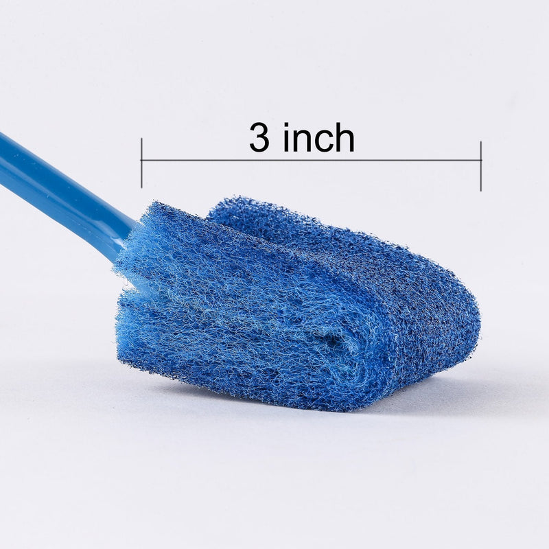 SLSON Aquarium Algae Scraper Double Sided Sponge Brush Cleaner Long Handle Fish Tank Scrubber for Glass Aquariums and Home Kitchen,15.4 inches - PawsPlanet Australia