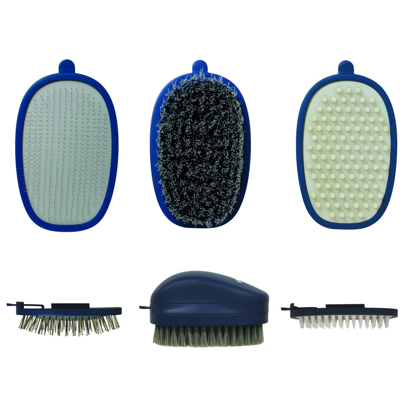 [Australia] - Four Paws Magic Coat Groom-in-a-Snap Pet Grooming Kit, 3 Heads, Bonus Storage Bag Included (100536004) 