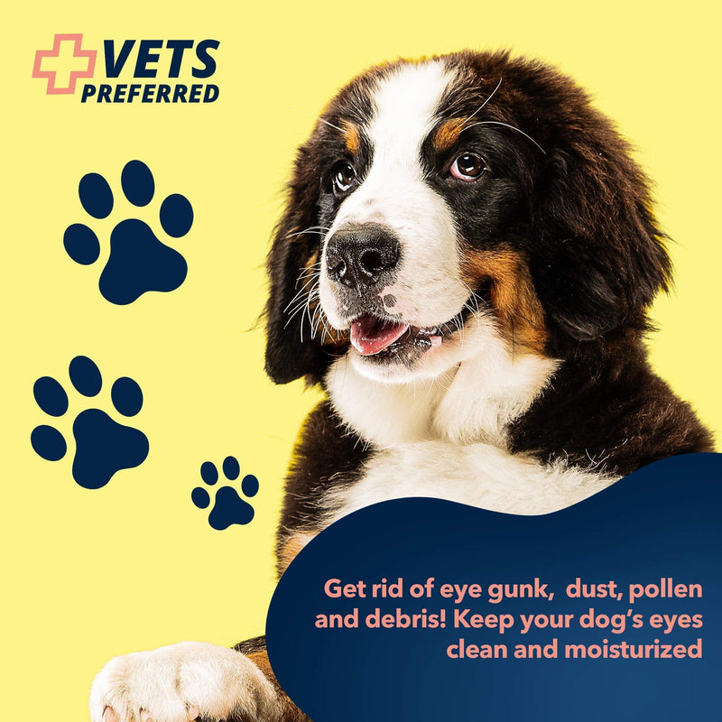 Vets Preferred Eye Cleaner for Dogs - Dog Eye Wash Drops for Infection & Tear Stain Remover - Improves Allergy Symptoms, Infections & Runny Eyes - Dog Eye Drops Rinse for Every Dog - 4 Oz - PawsPlanet Australia