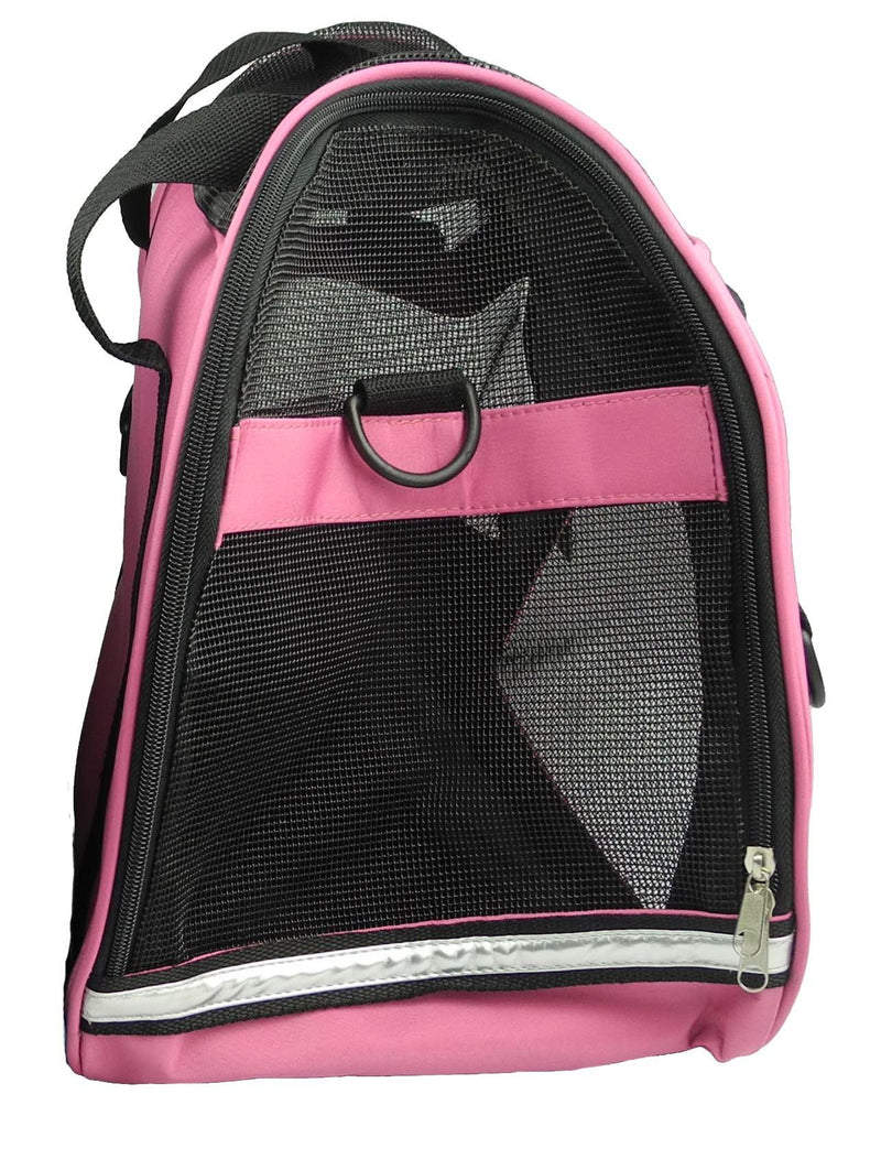 [Australia] - Airline Approved Altitude Force Sporty Zippered Fashion Pet Carrier Pink MD 