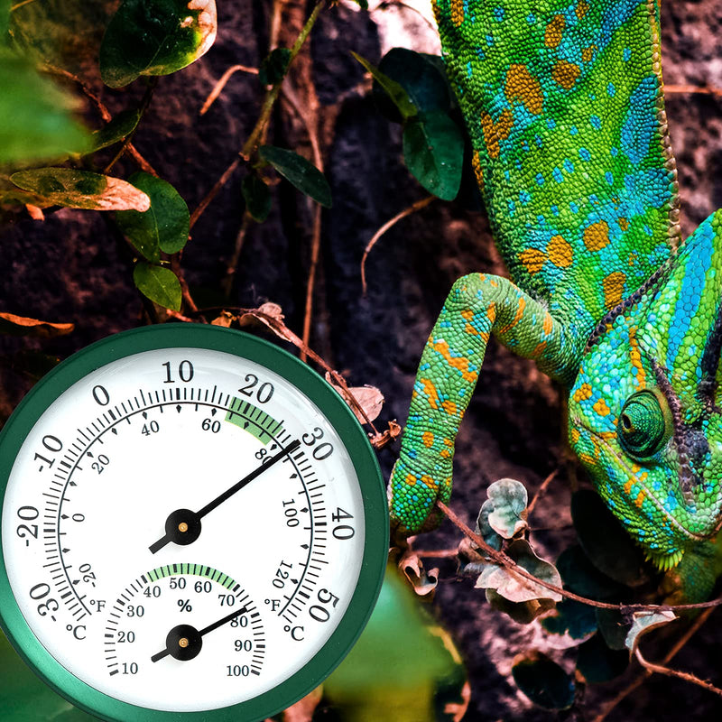 Giangarden Reptile Terrarium Thermometer Hygrometer Dual Gauges Pet Rearing Box Reptile Thermometer and Humidity Gauge - PawsPlanet Australia