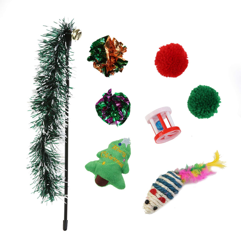 [Australia] - JPB Christmas Cat Toys Variety Pack 8 Pcs 