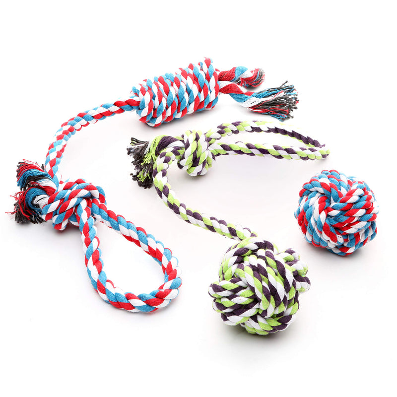 [Australia] - ROPE DOG TOYS FOR SMALL DOGS AND MEDIUM DOGS - BENEFITS NONPROFIT DOG RESCUE - DOG CHEW TOYS FOR SMALL AND MEDIUM BREEDS - COTTON DOG TOYS FOR BOREDOM 