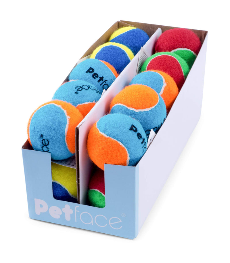 Petface Squeaky Tennis Balls for Dogs, (Pack of 20) - PawsPlanet Australia