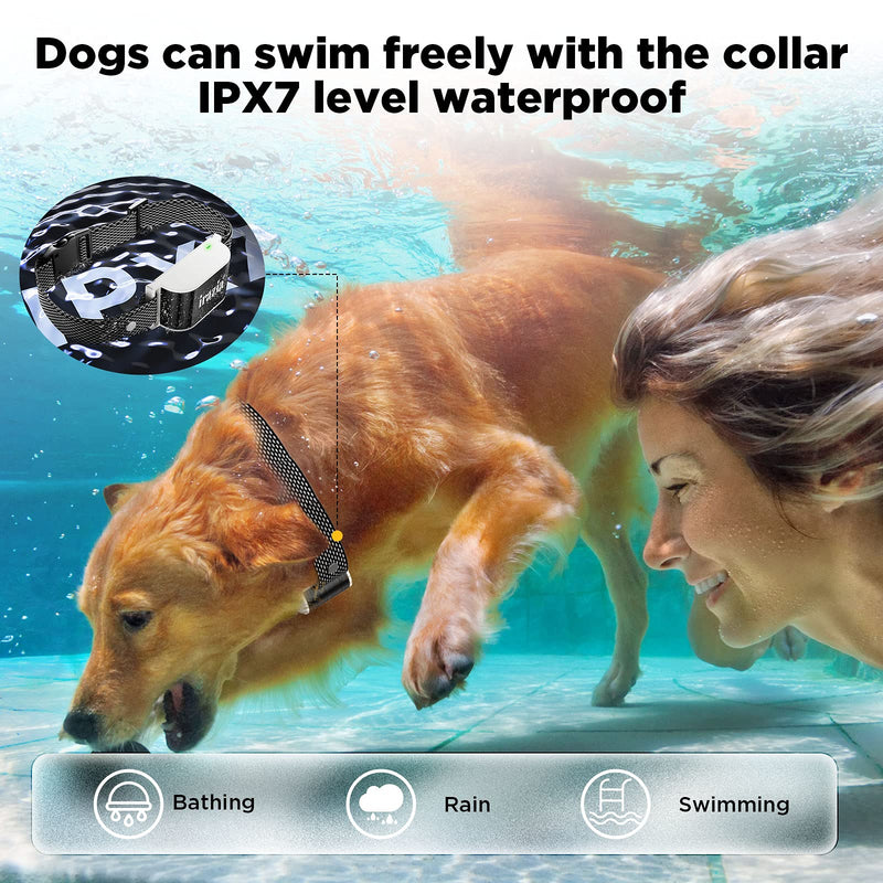 Dog Shock Collar,Dog Training Collar with Remote for 1000Ft, IPX7 Waterproof E-Collar with Vibration, Beep, Shock Modes, Adjustable 0-16 Levels, Electric Collar for 20-100 lbs Small,Medium,Large Dogs - PawsPlanet Australia