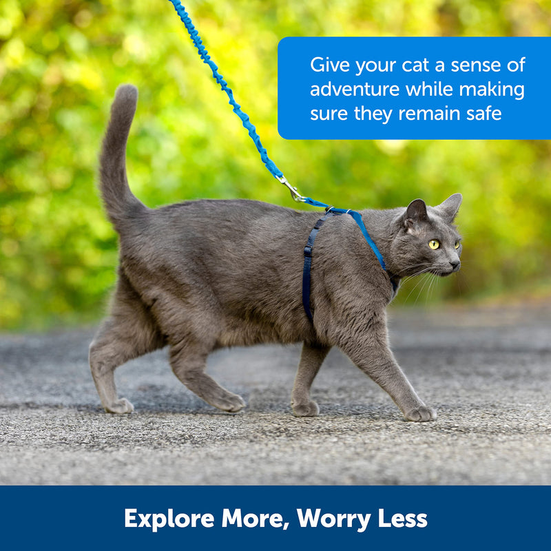 PetSafe Easy Walk Cat Harness with Bungee Lead, Comfortable Control with Adjustable Fit, Includes Stretchy Bungee Section, Small-Red Red - PawsPlanet Australia