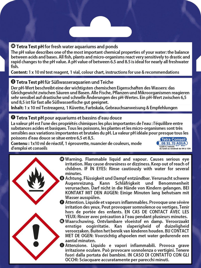 Tetra Test pH Fresh Water, to Measure The Aquarium and Pond Ph Value Reliably and Precisely, 10 ml - PawsPlanet Australia