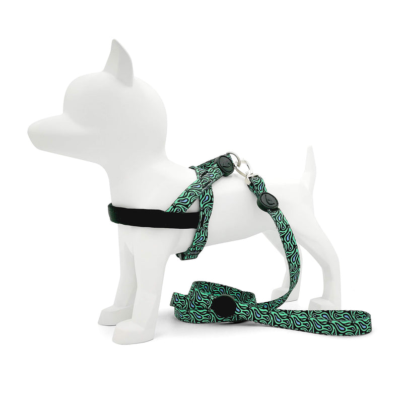 MORSO Norwegian Bite Harness for Dogs Size L Green/Black - PawsPlanet Australia
