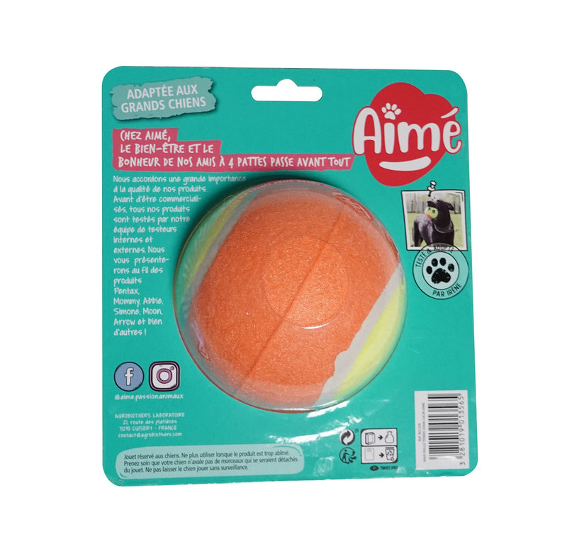 Aimé Maxi Tennis Ball for Dogs, 10 cm, 0.222 kg - PawsPlanet Australia