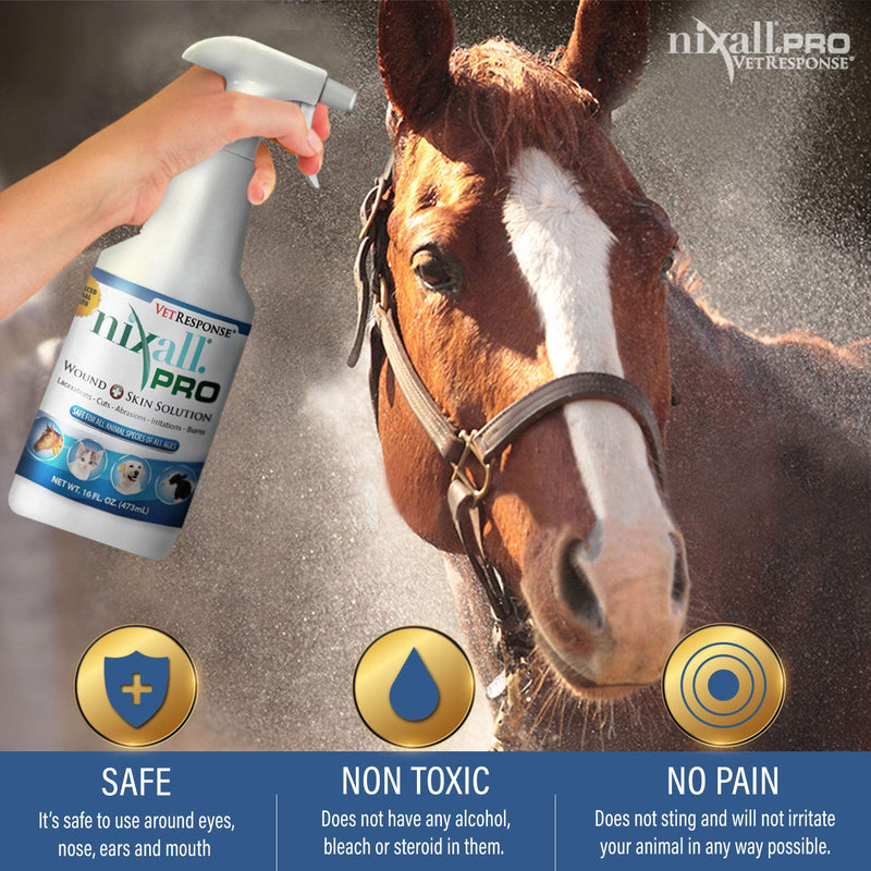 Nixall Pro Wound & Skin Spray 16oz/9.98 - PawsPlanet Australia