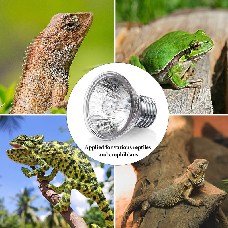 [Australia] - Mudder 8 Packs 75 W Reptile Heat Lamp Bulb Full Spectrum Sunlight Lamp UVA UVB Sunbathe Heat Lamp UV Heating Lamp for Turtle, Lizard Reptile and Amphibian 