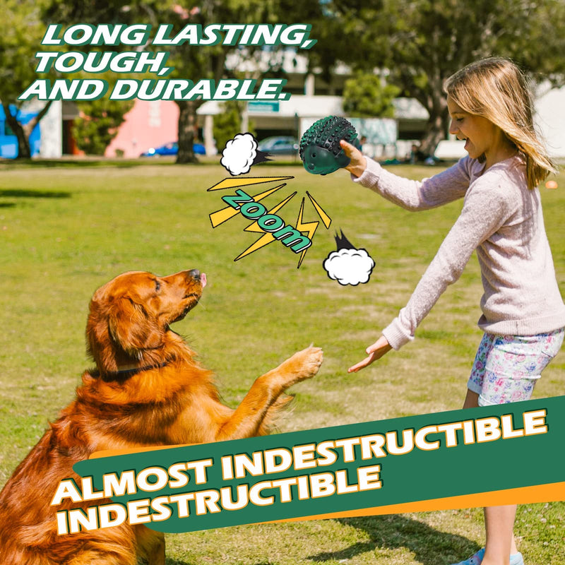 Babezdog Dog Toy Indestructible Squeaky Toy Ultra Durable Dog Toy for Aggressive Chew Toys for Medium Large Dogs, Green - PawsPlanet Australia