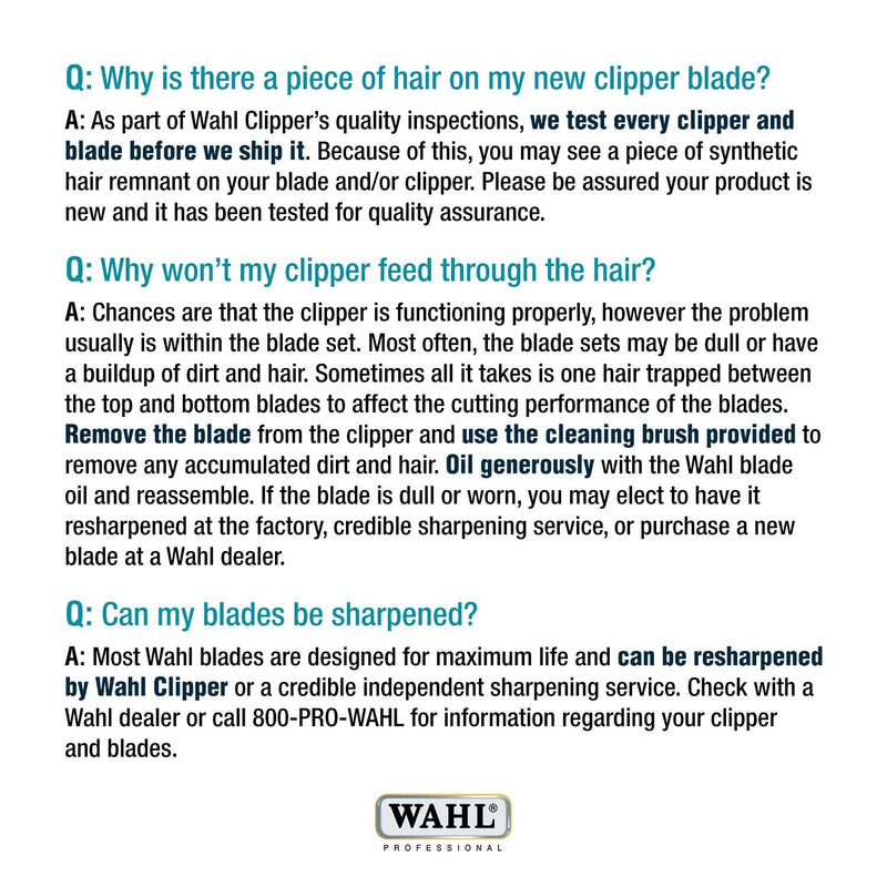 Wahl Clipper Blade 1038-400, Spare Coarse Blade for Pet Multi Cut Clipper, Cutting Length 1.6mm - 3.2mm, Replacement Blades for Animal Clippers, Stainless Steel - PawsPlanet Australia